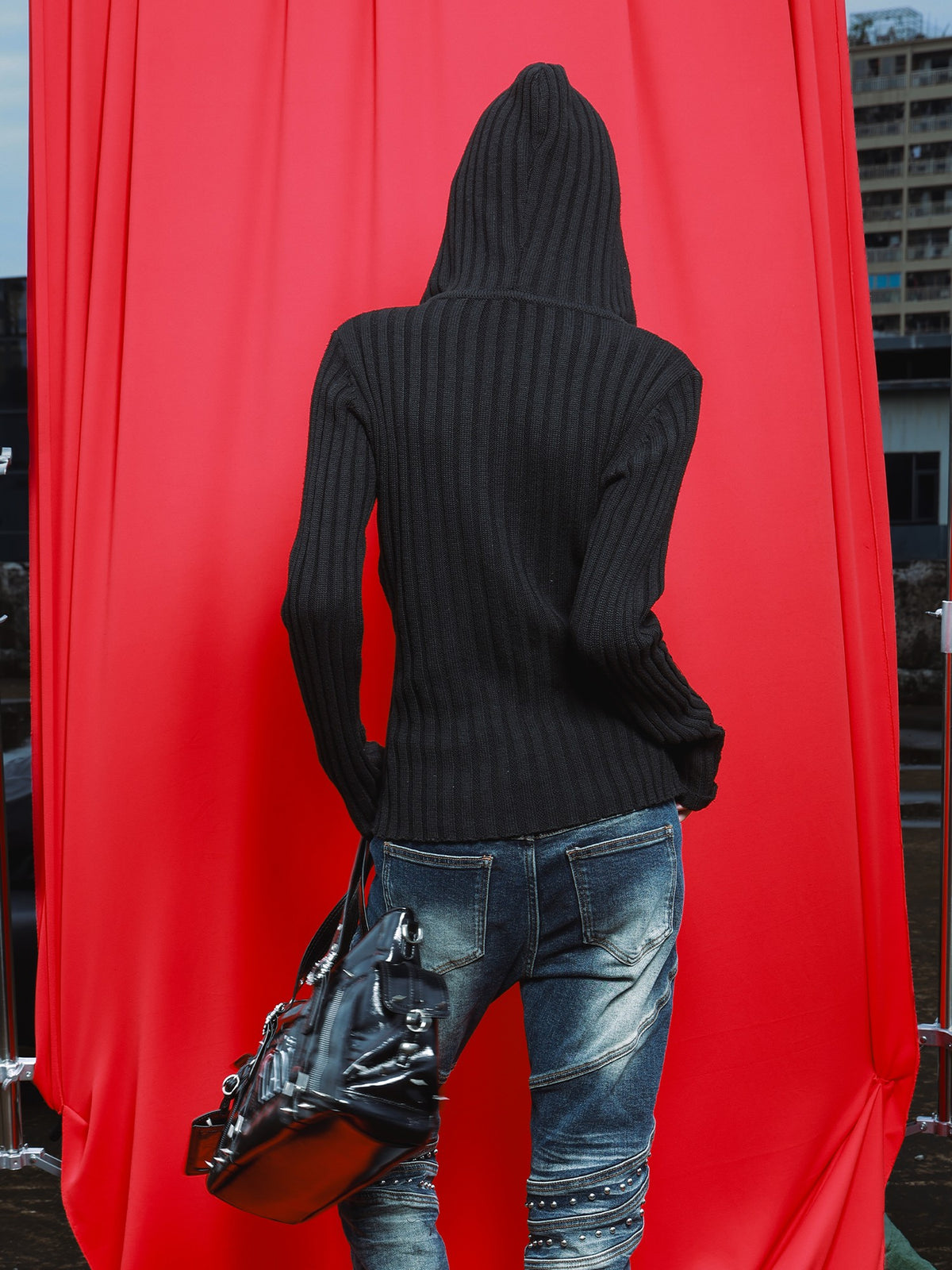 DETW OnLine Hooded Geometric Palace Style Women&