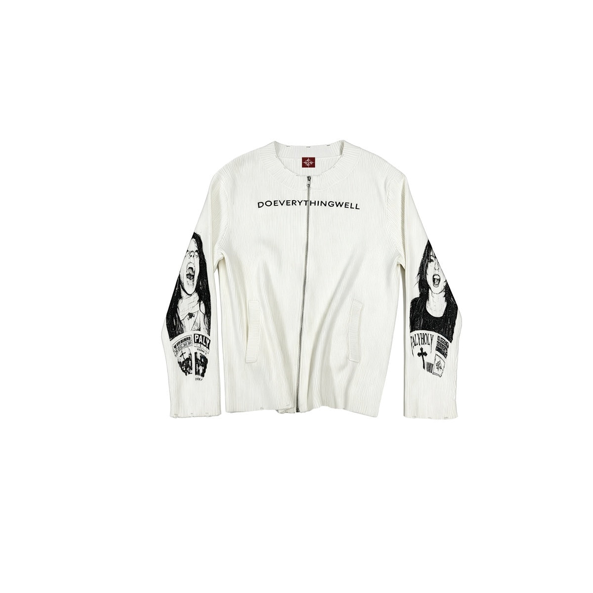 DETW_OnLine_Portrait_Slogan_Print_Textured_Ribbed_Knit_Women&