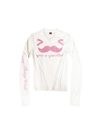 DETW_OnLine_Slimming_Digital_Print_Letter_V-neck_Women&