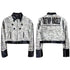 DETW_OnLine_Tiger_Print_Patchwork_Slim_Fit_Lapel_Cropped_Women&