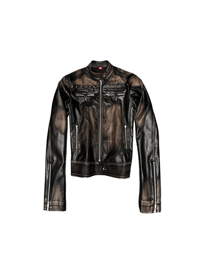 DETW_OnLine_Vintage_Punk_Hand_Brushed_Studded_Stand_Collar_Women&
