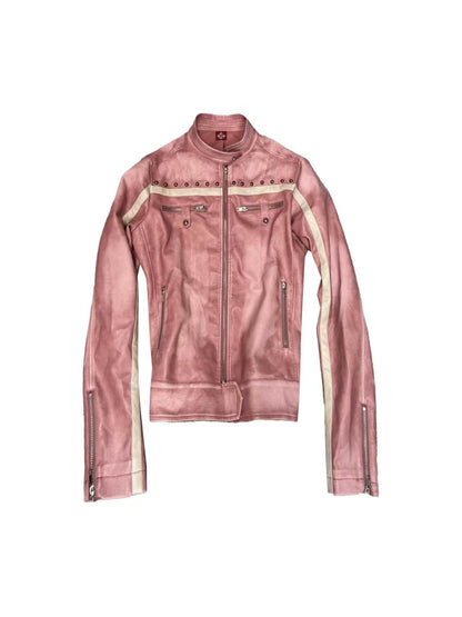 DETW_OnLine_Vintage_Punk_Hand_Brushed_Studded_Stand_Collar_Women&