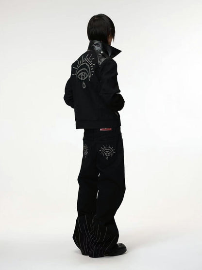DETW onLine 3d Embroidered Wax Coated Patchwork Women&