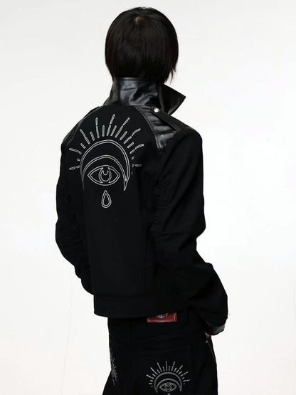 DETW onLine 3d Embroidered Wax Coated Patchwork Women&
