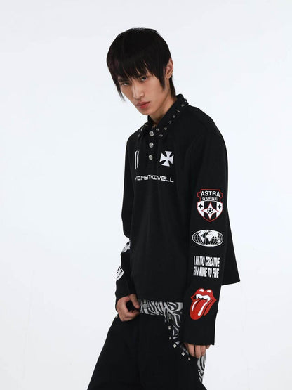 DETW onLine American Retro Studded Print Women&