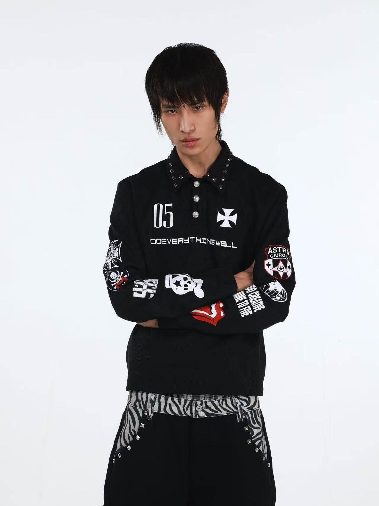 DETW onLine American Retro Studded Print Women&