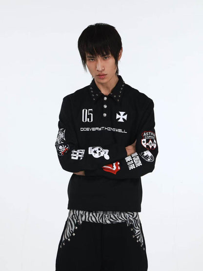 DETW onLine American Retro Studded Print Women&