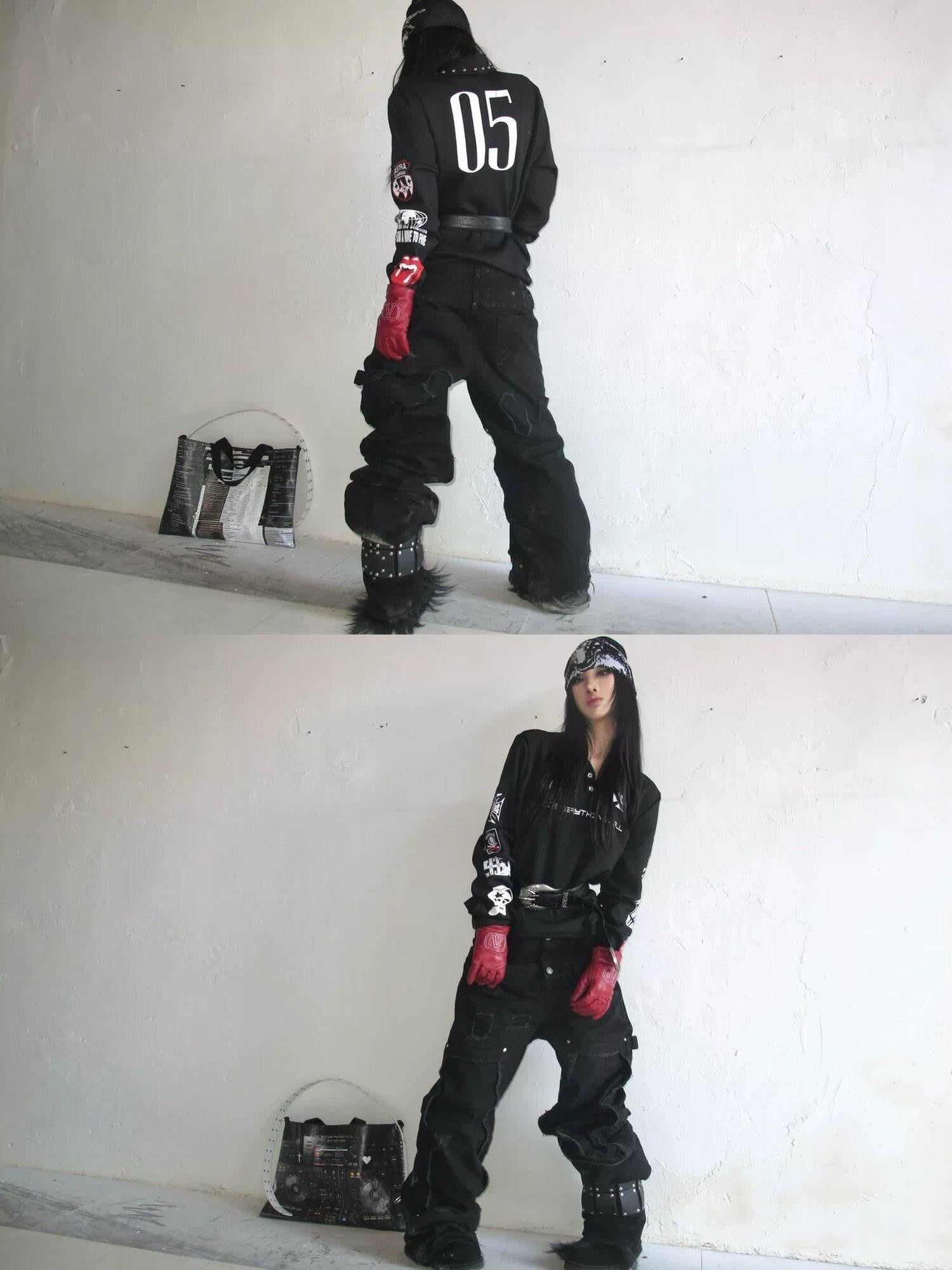 DETW onLine American Retro Studded Print Women&