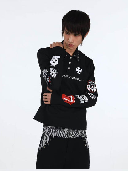 DETW onLine American Retro Studded Print Women&
