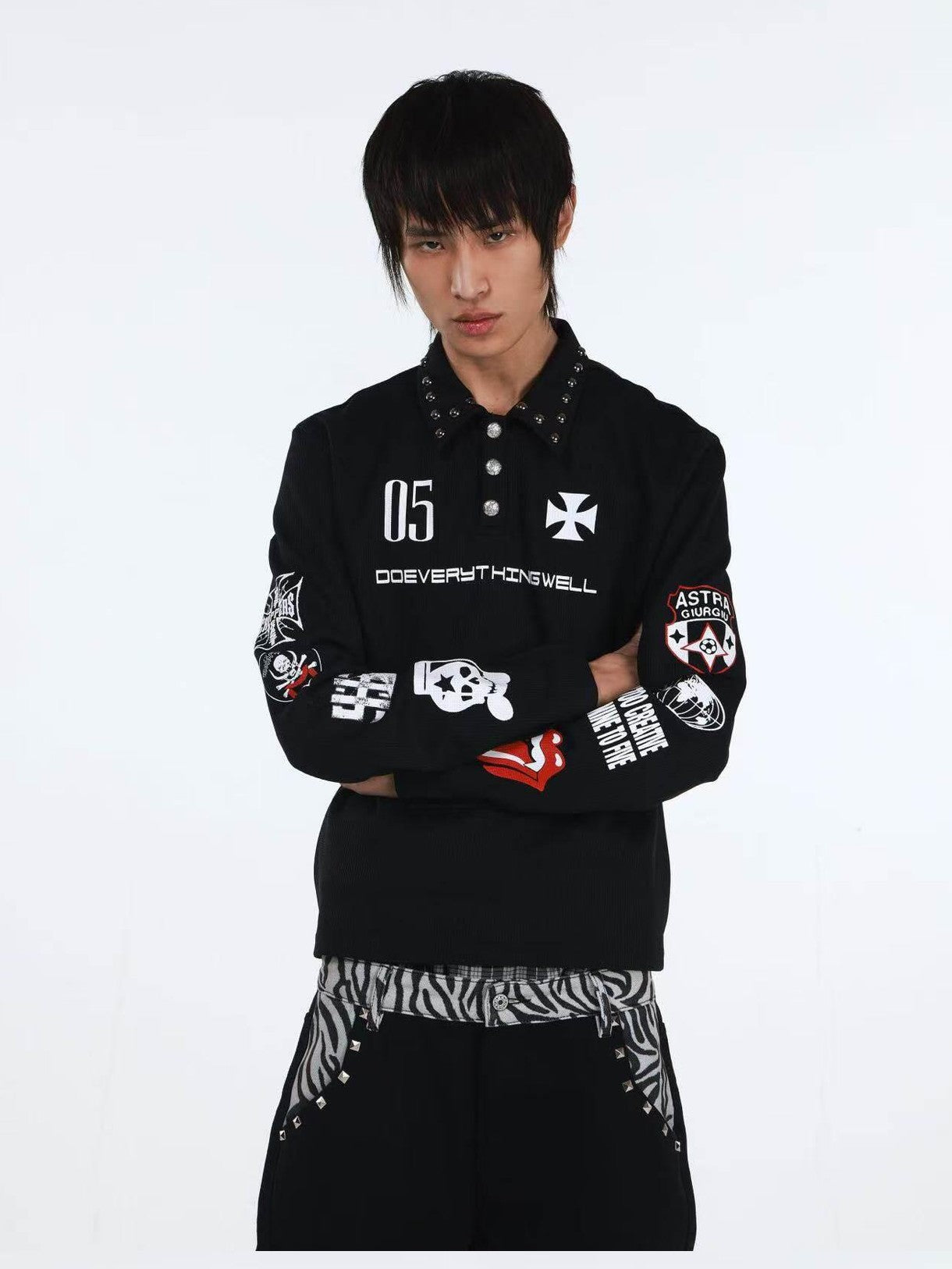 DETW onLine American Retro Studded Print Women&