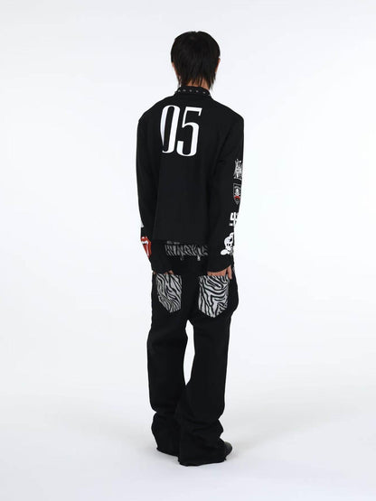 DETW onLine American Retro Studded Print Women&