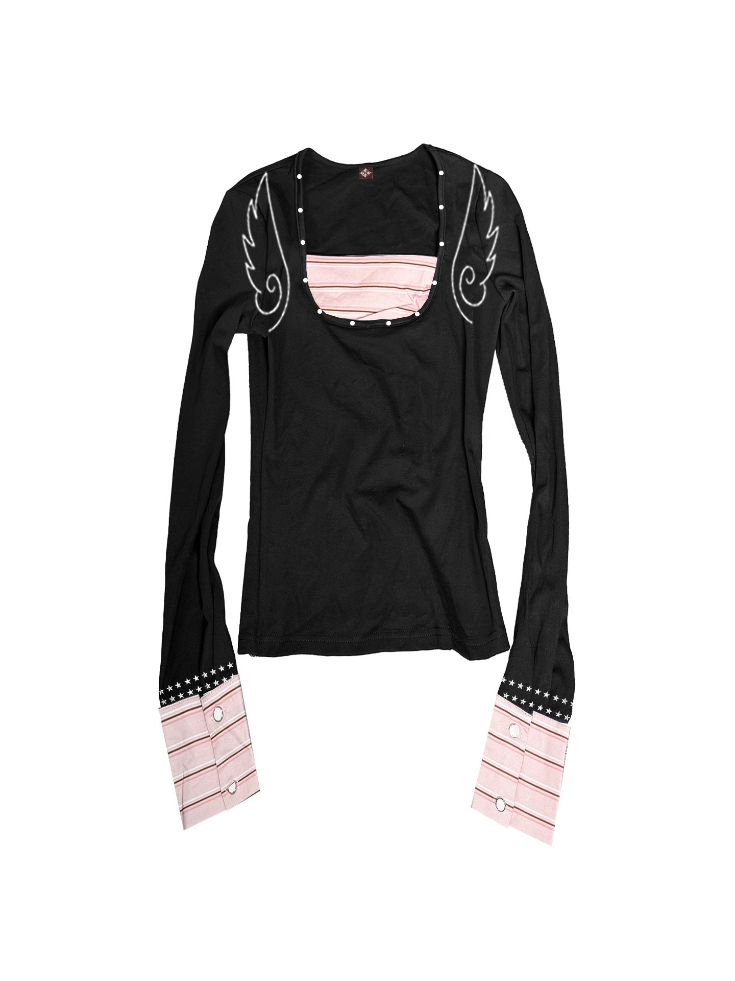 DETW_onLine_Angel_Slogan_Striped_Colorblock_Women&