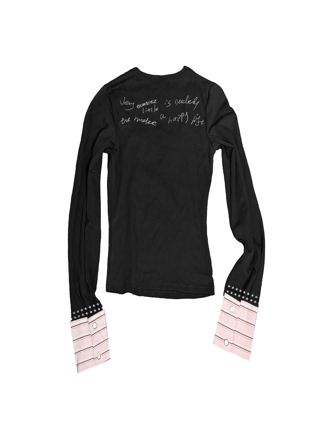 DETW onLine Angel Slogan Striped Colorblock Women&