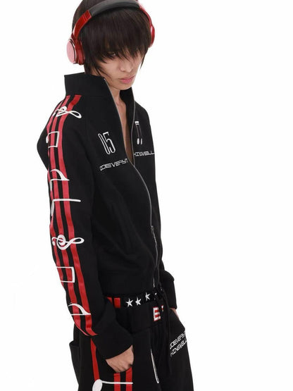 DETW onLine Black 3d Embroidered Music Symbol Women&