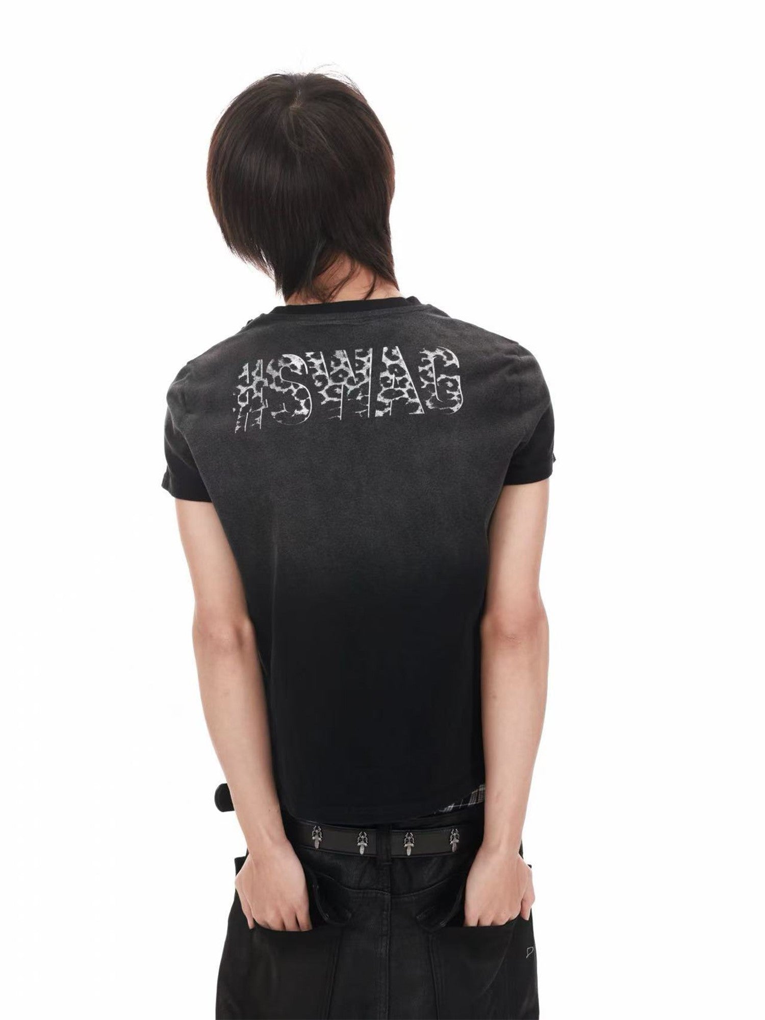 DETW onLine Black Panther Distressed Digital Print Women&