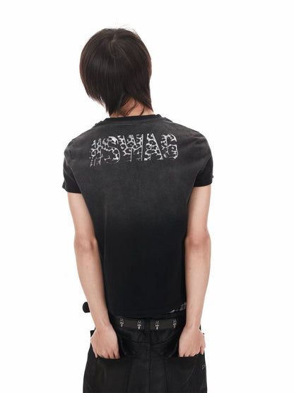 DETW onLine Black Panther Distressed Digital Print Women&