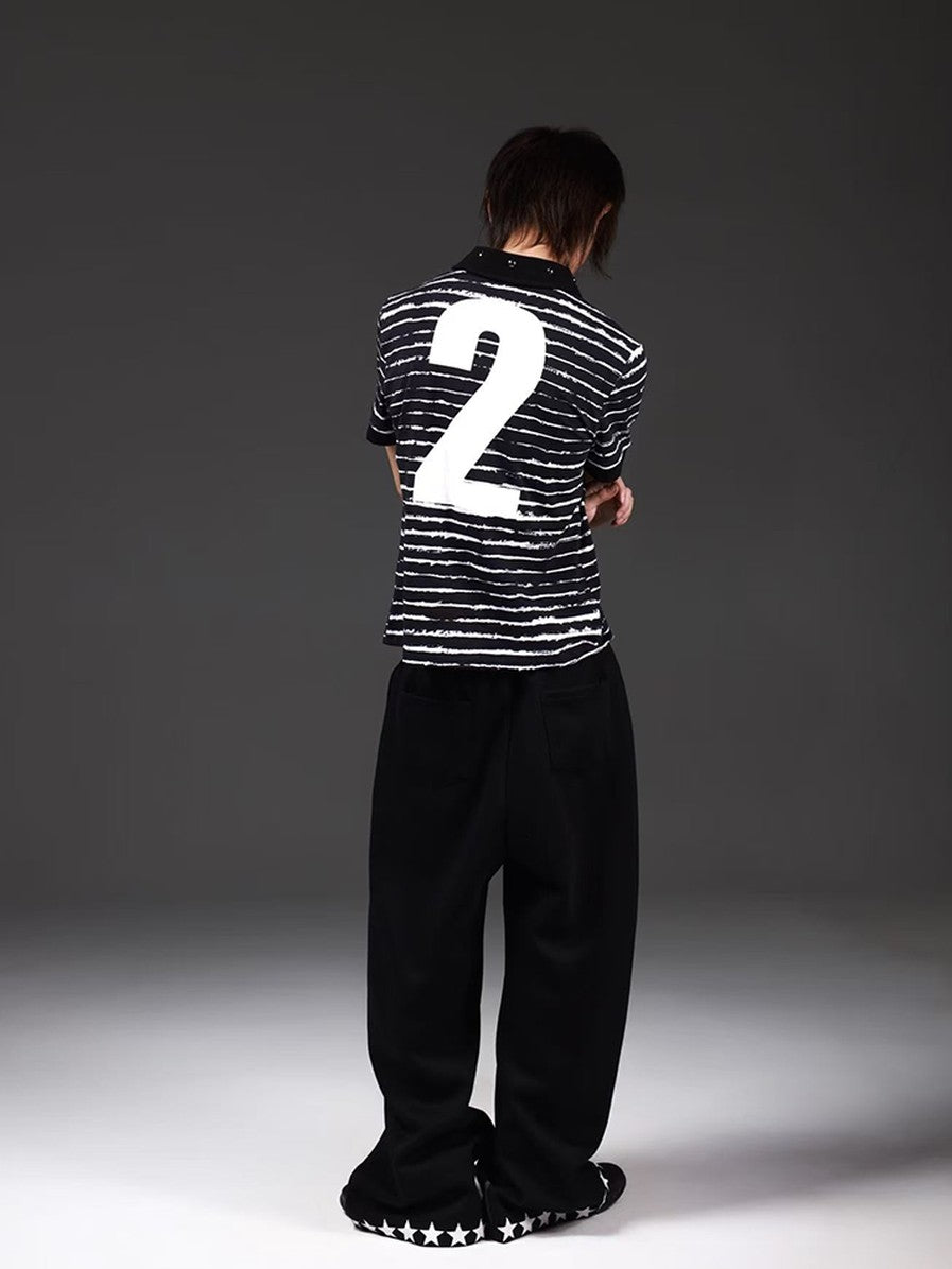 DETW onLine Black Thorn Stripe Rhinestone Women&