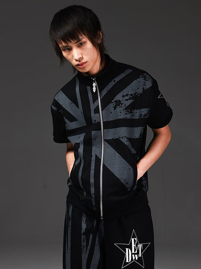 DETW onLine Black Union Jack Print Women&