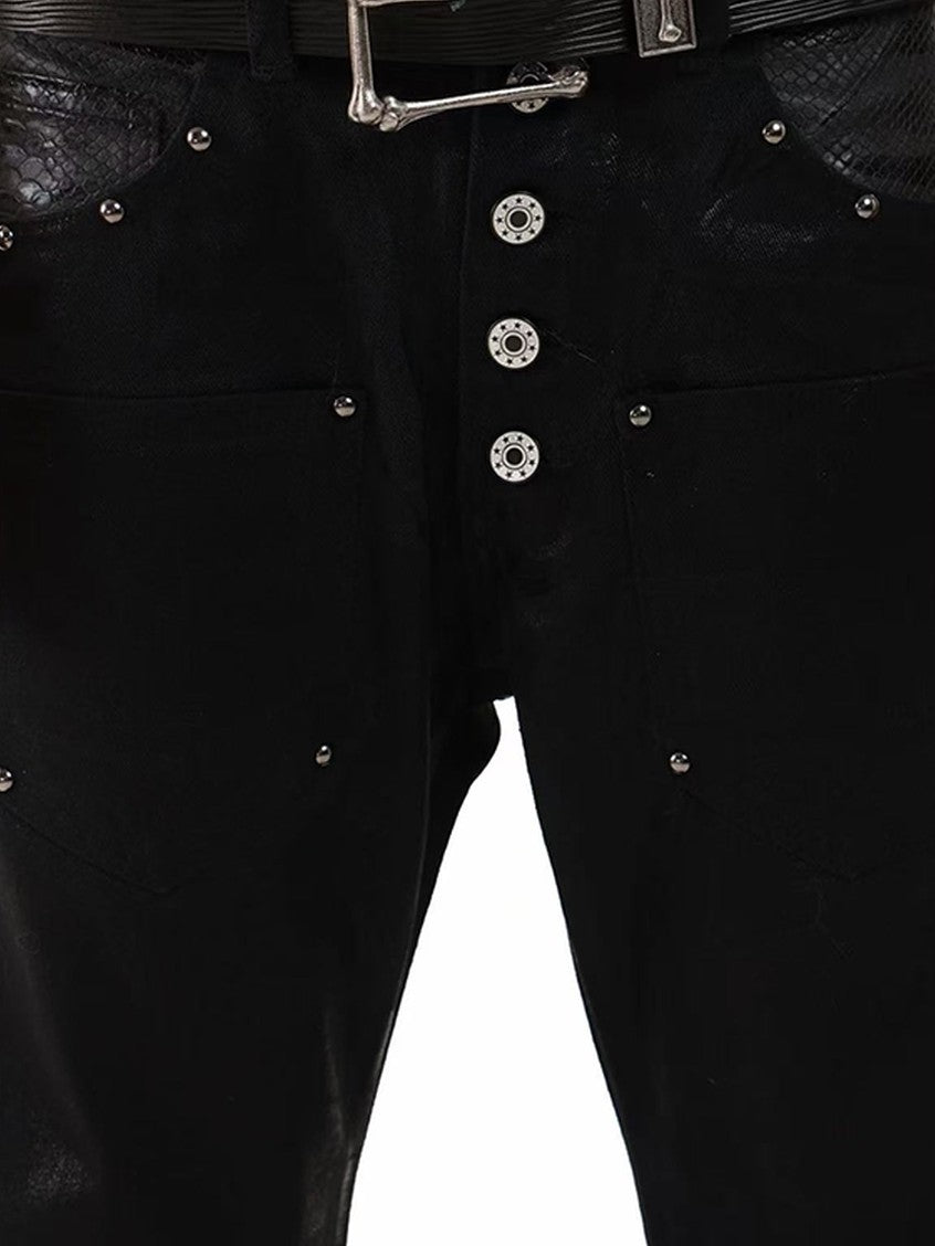 DETW onLine Bone Motif Embossed 3d Geometric Vintage Women&