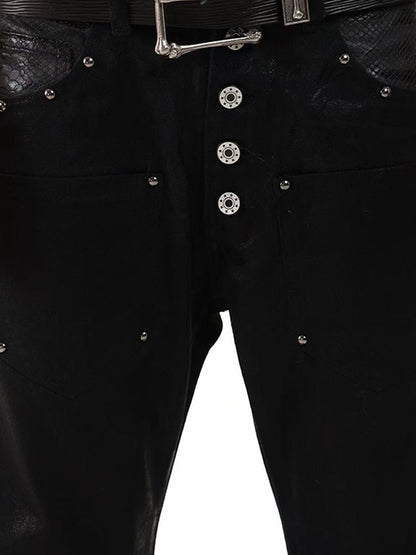 DETW onLine Bone Motif Embossed 3d Geometric Vintage Women&