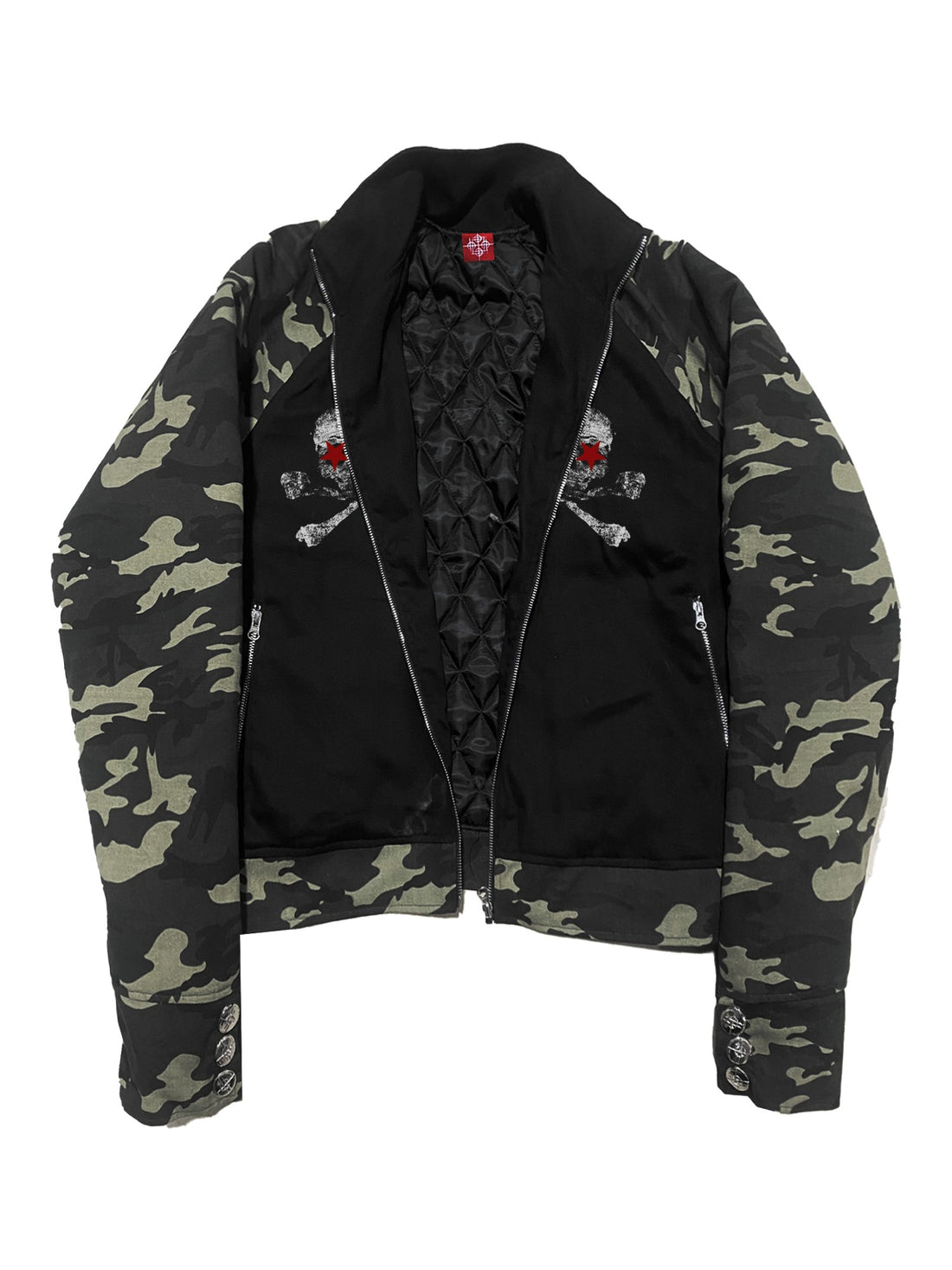 DETW onLine Camo Skull Button Placket Workwear Women&
