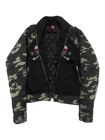 DETW onLine Camo Skull Button Placket Workwear Women&