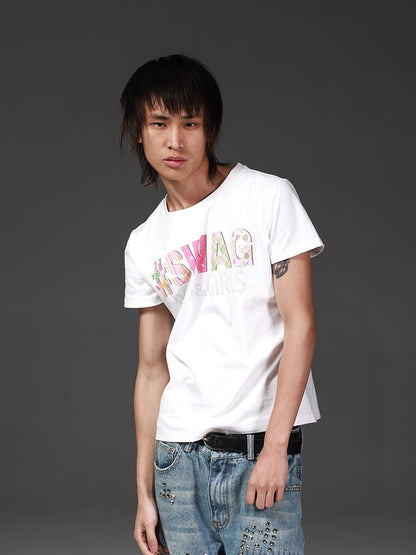 DETW onLine Candy Color Digital Print Retro Regular Shoulder Women&
