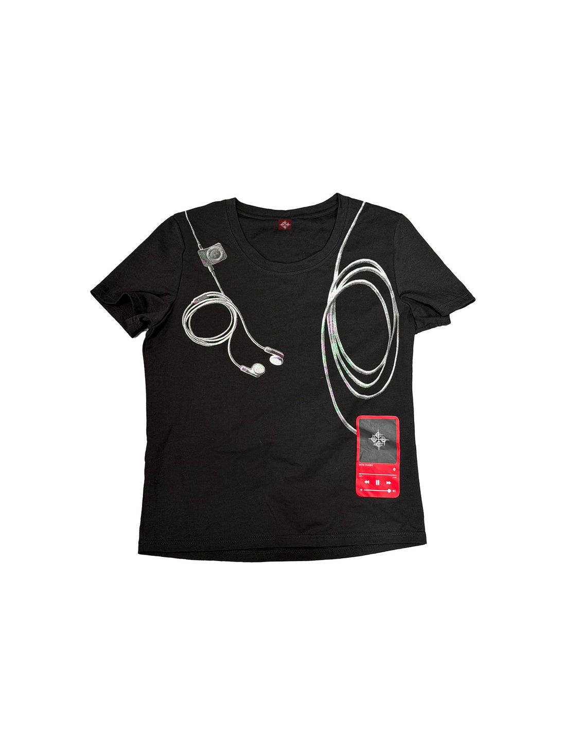 DETW onLine Cassette Player Headphone Print Set In Shoulder Women&