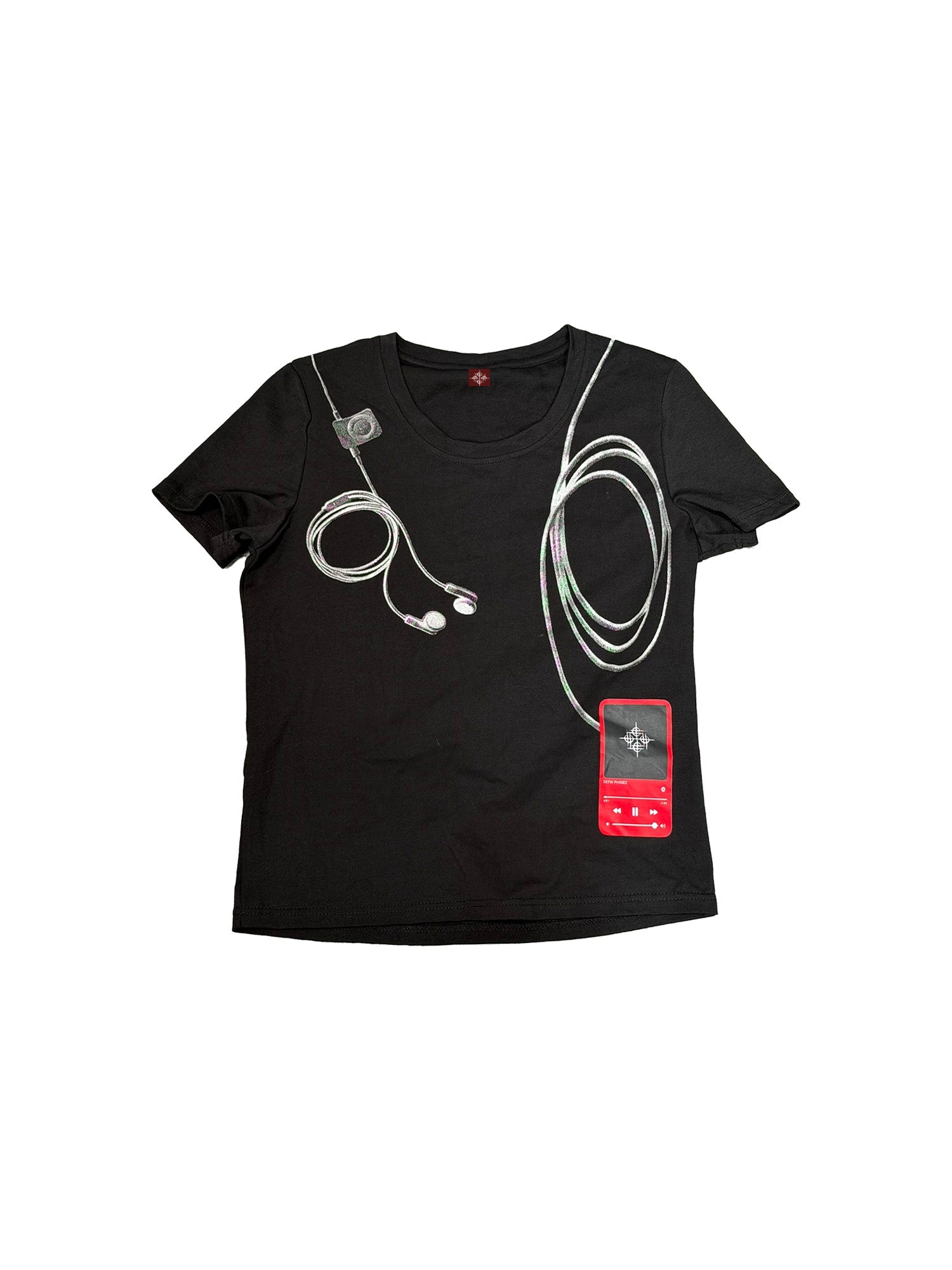 DETW onLine Cassette Player Headphone Print Set In Shoulder Women&