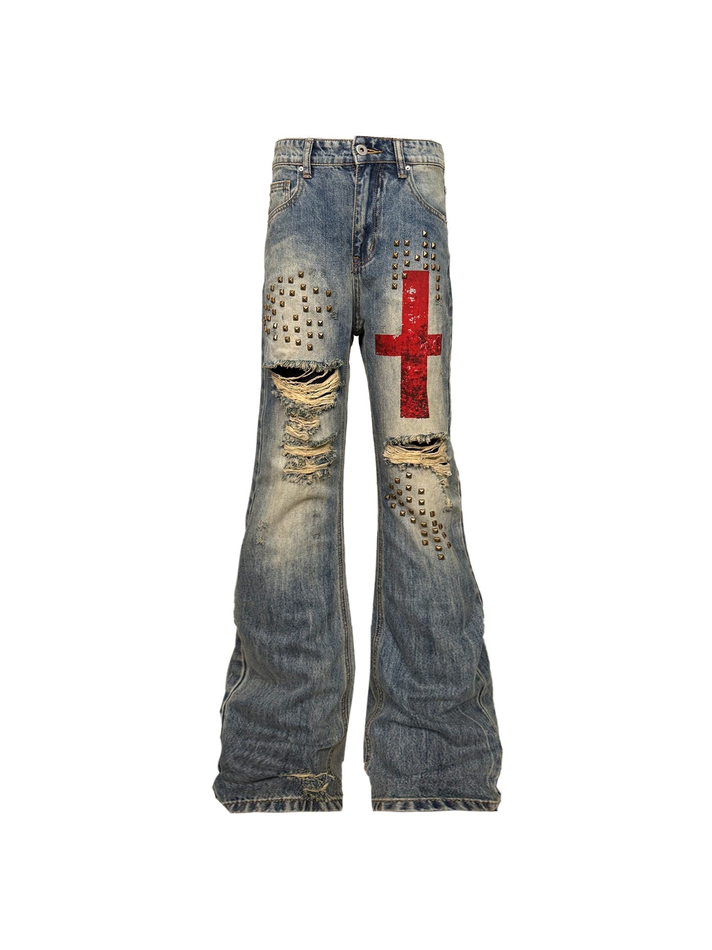 DETW_onLine_Cross_Stain_Rivet_Distressed_Slim_Stacked_Women&