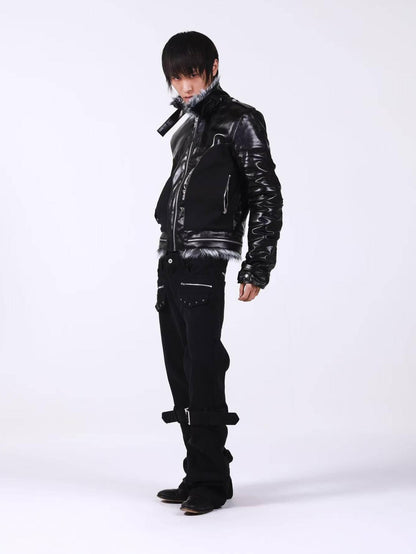 DETW onLine Dark Knight Cross Washed Wax Faux Fur Collar Women&
