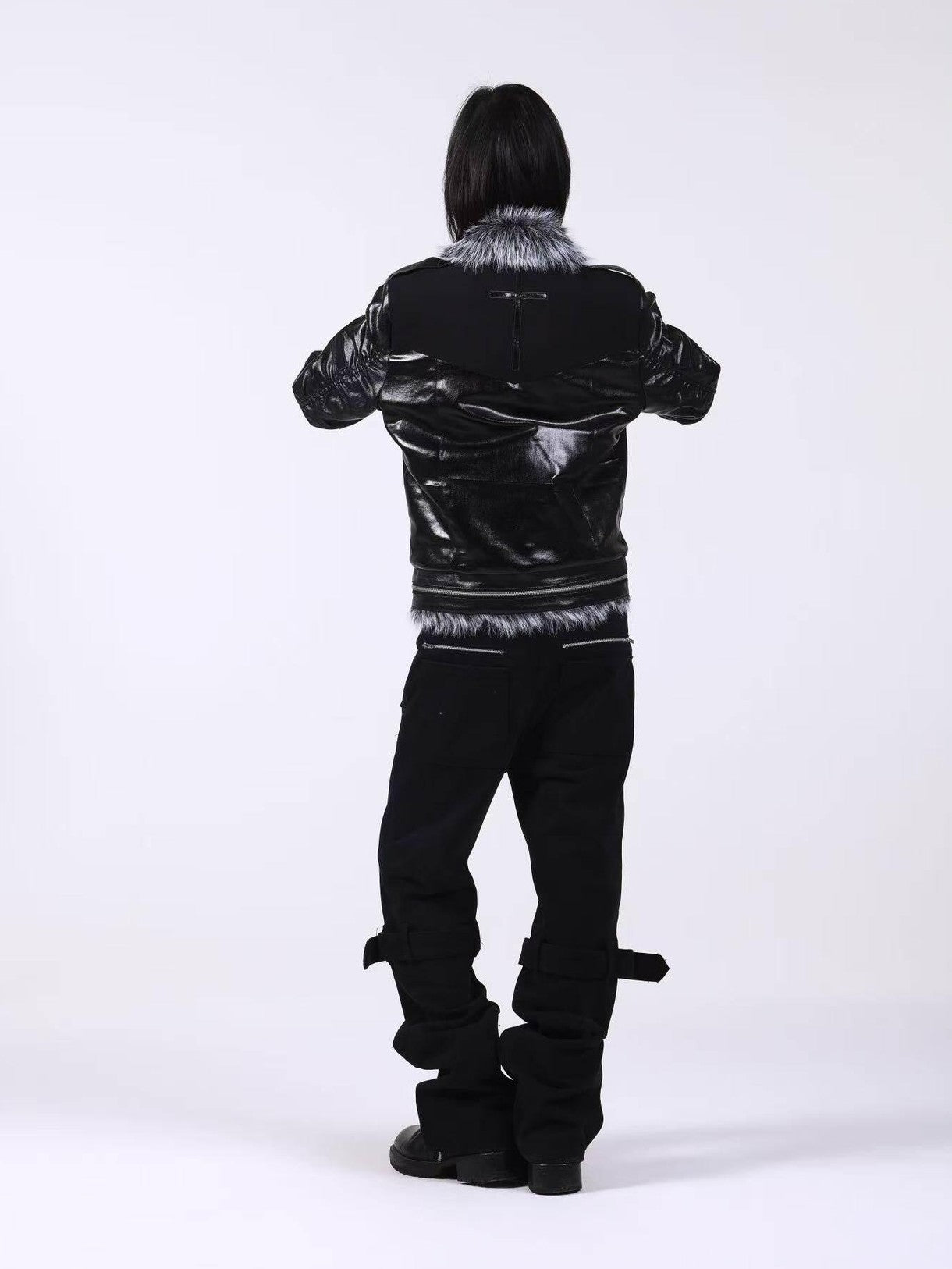 DETW onLine Dark Knight Cross Washed Wax Faux Fur Collar Women&