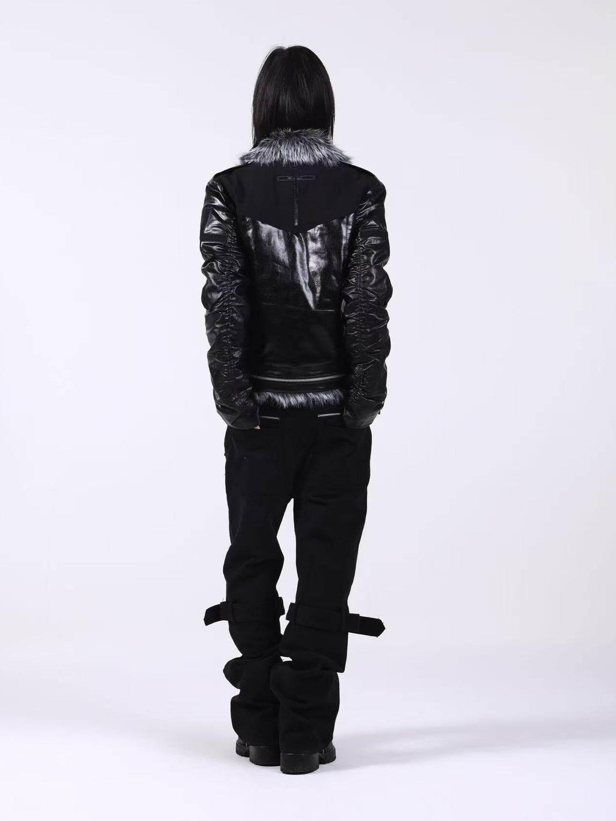 DETW onLine Dark Knight Cross Washed Wax Faux Fur Collar Women&