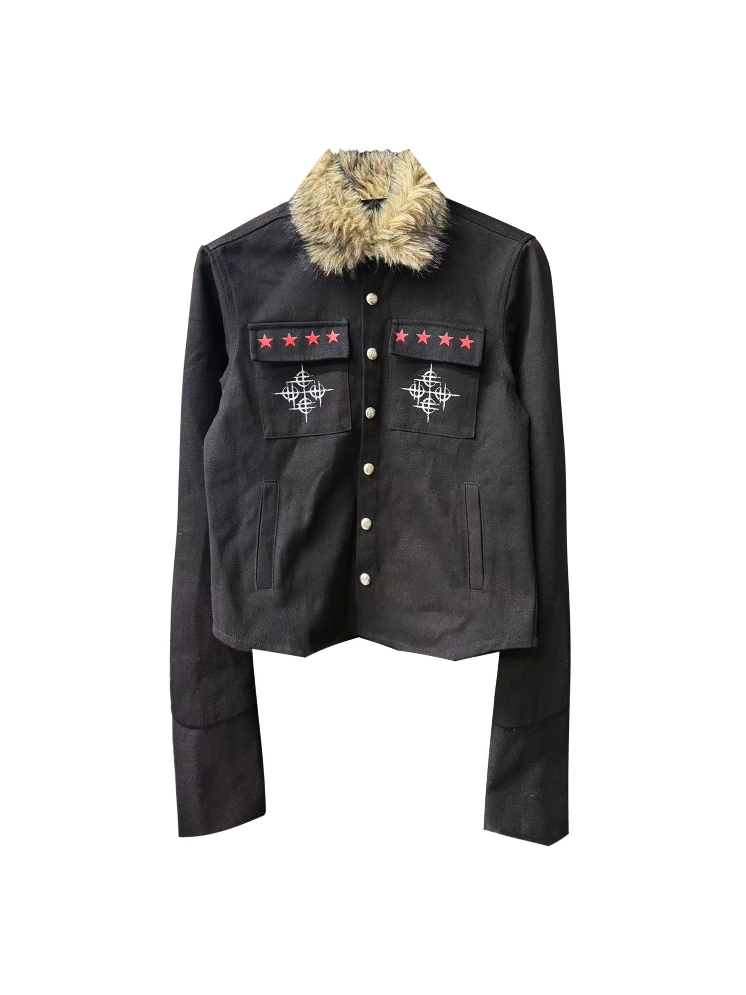 DETW_onLine_Dark_Punk_Fur_Collar_Button_Embroidered_Red_Star_Women&