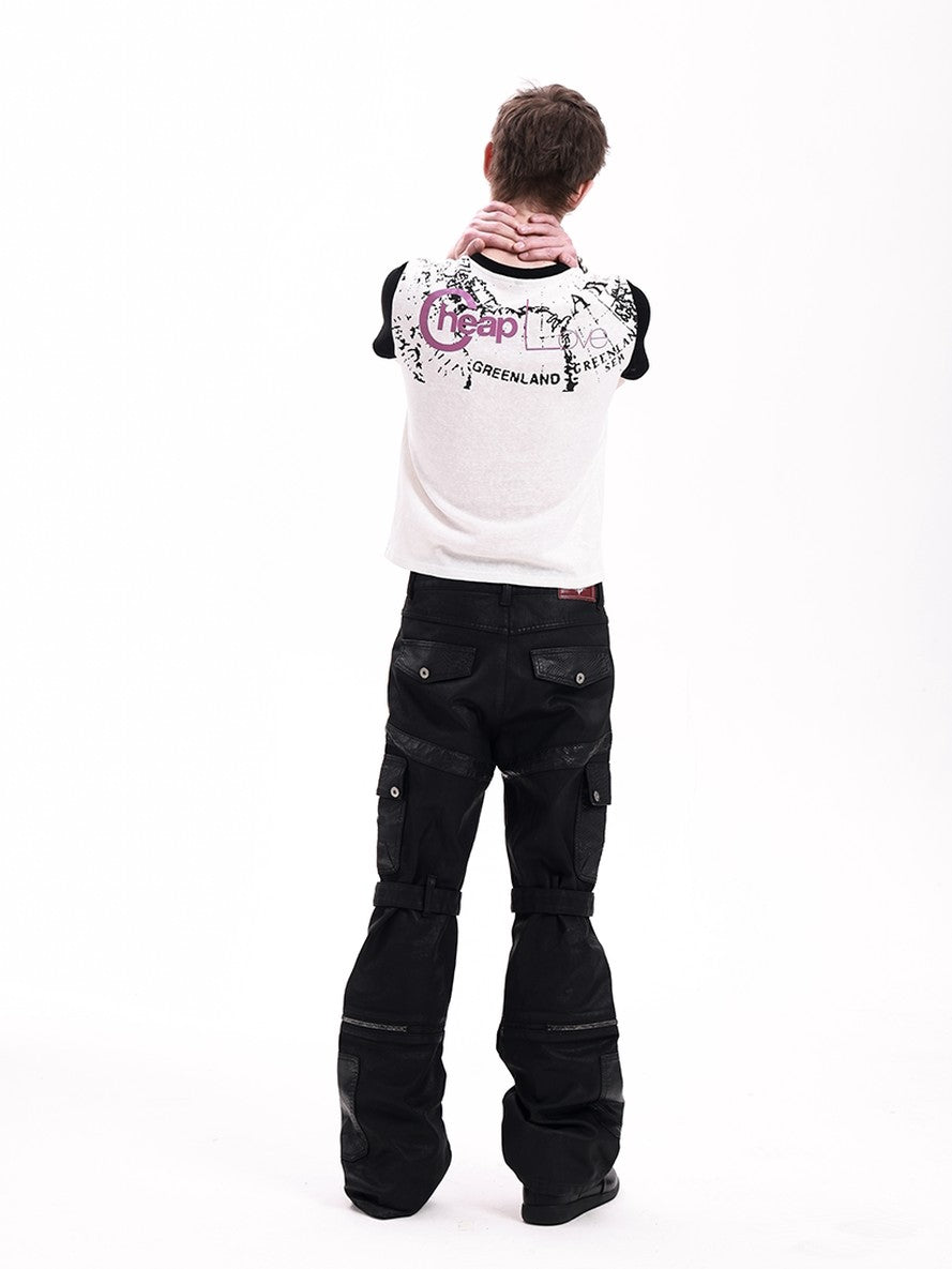 DETW onLine Dark Snakeskin Deconstructed Hand Waxed Patchwork Women&