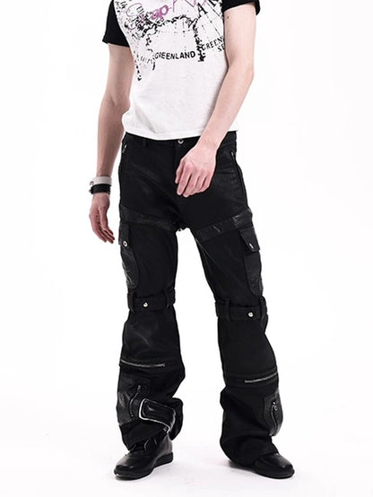 DETW onLine Dark Snakeskin Deconstructed Hand Waxed Patchwork Women&