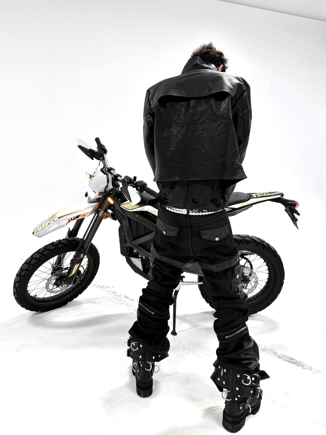 DETW onLine Dark Snakeskin Deconstructed Hand Waxed Patchwork Women&