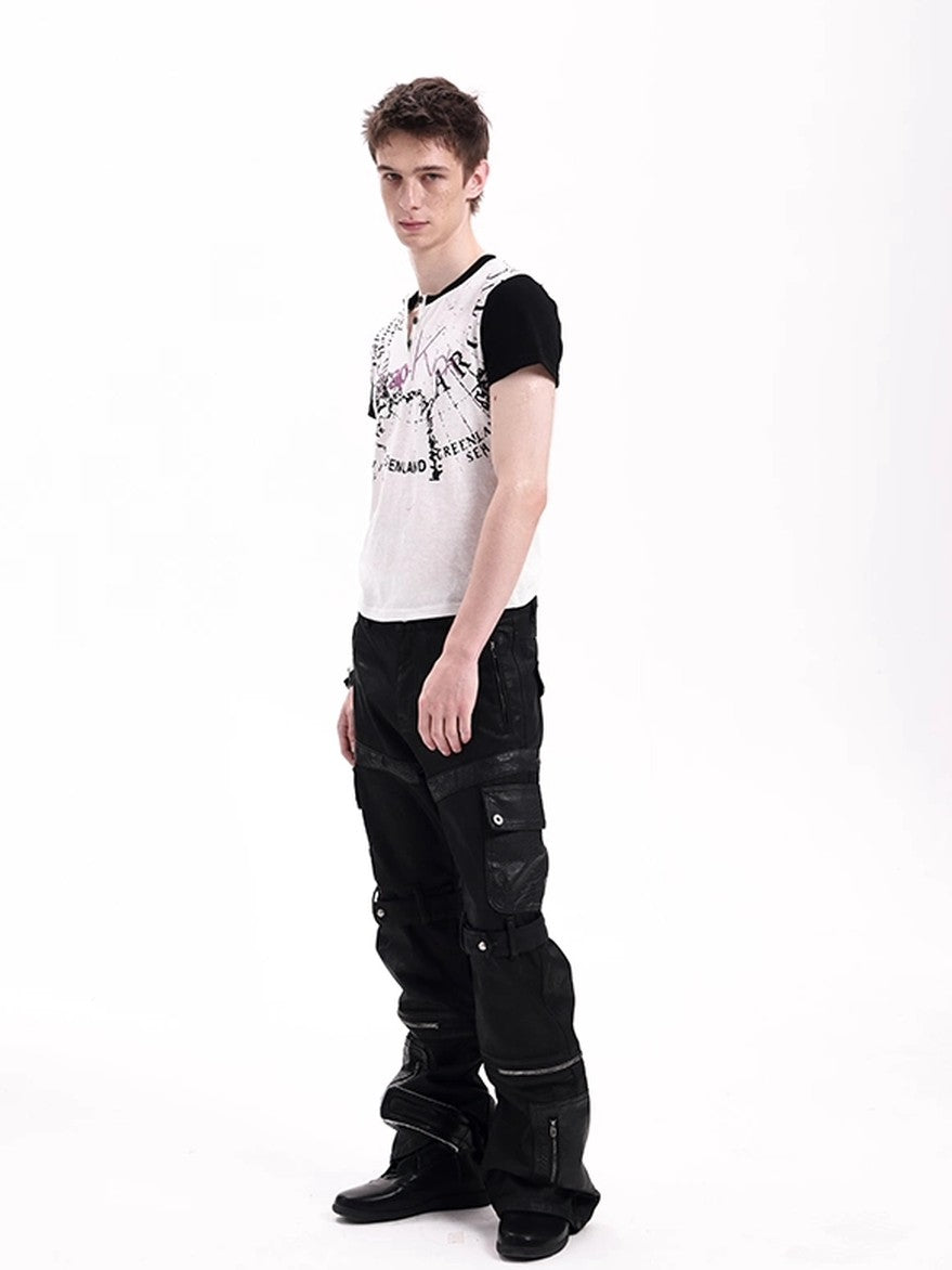 DETW onLine Dark Snakeskin Deconstructed Hand Waxed Patchwork Women&