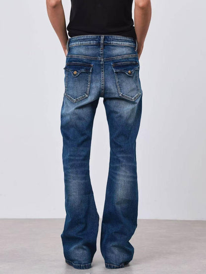 DETW onLine Deep Sea Blue Washed Distressed Slim Fit Women&
