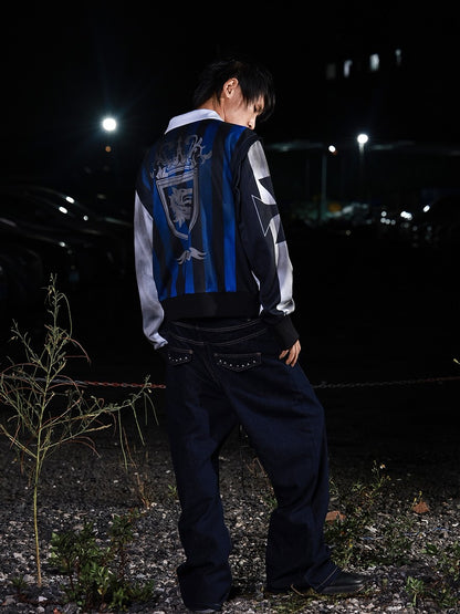 DETW onLine Distressed Patchwork Mesh Geometric Print Women&