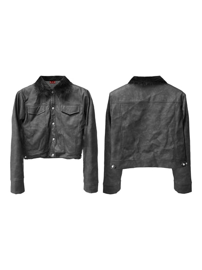 DETW_onLine_Distressed_Washed_Patchwork_Metal_Buckle_Fur_Collar_Women&