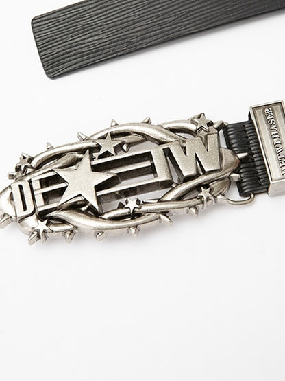 DETW onLine Embossed Geometric Thorn Antique Metal Women&
