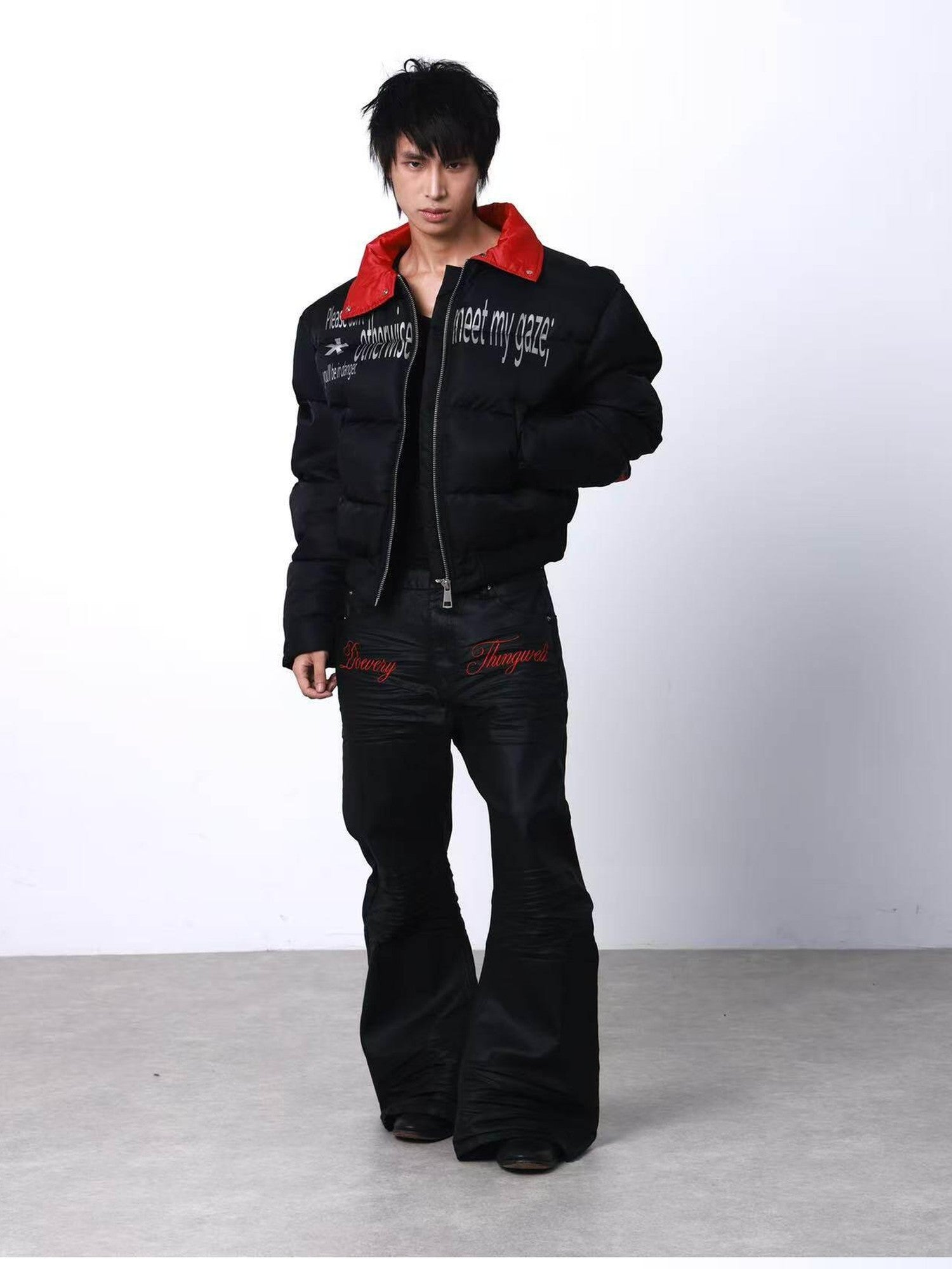 DETW onLine Embroidered Red Star Armored Curved Blade Sleeve Women&