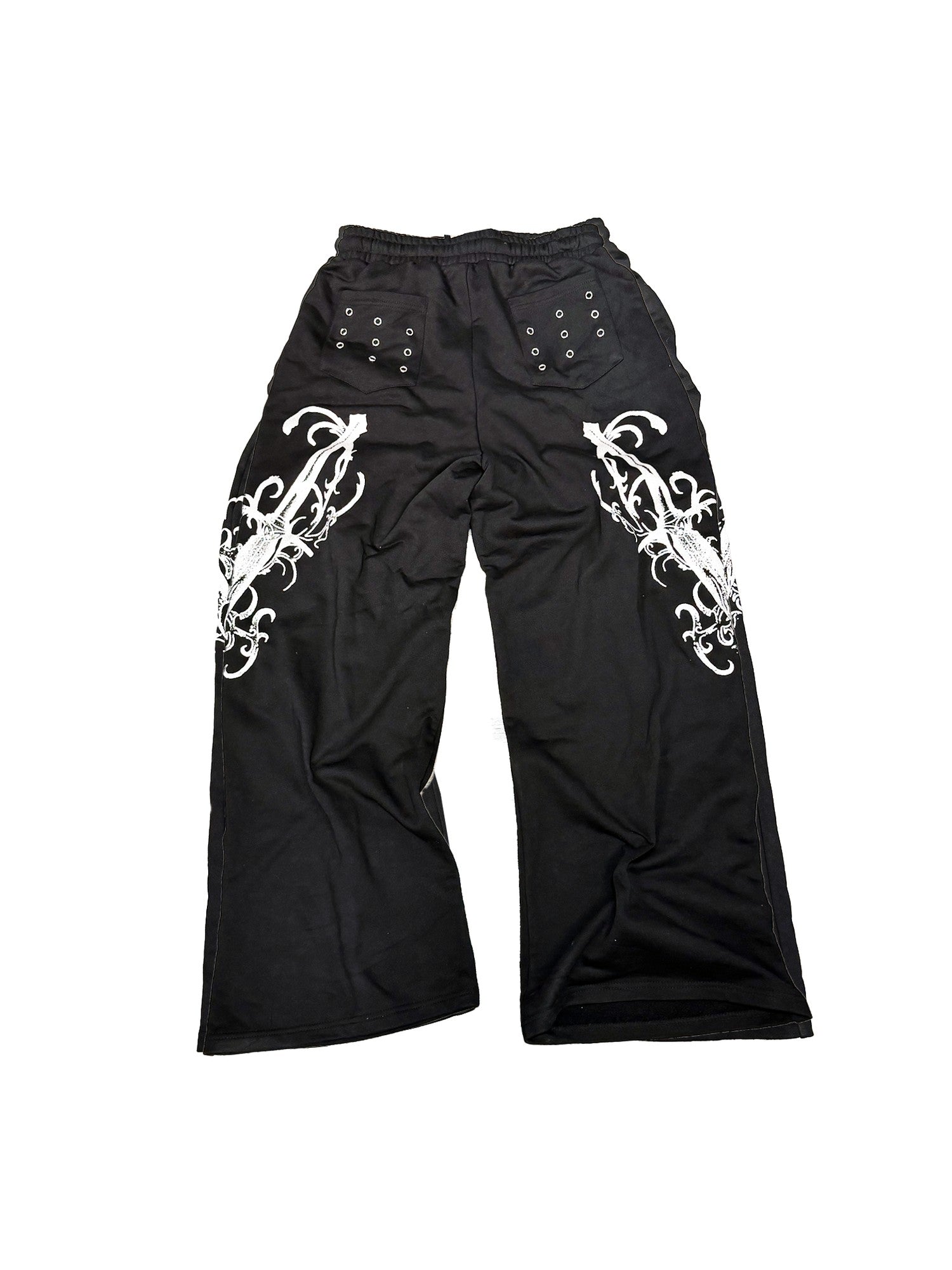 DETW onLine Gothic Silver Foil Drawstring Zip Women&