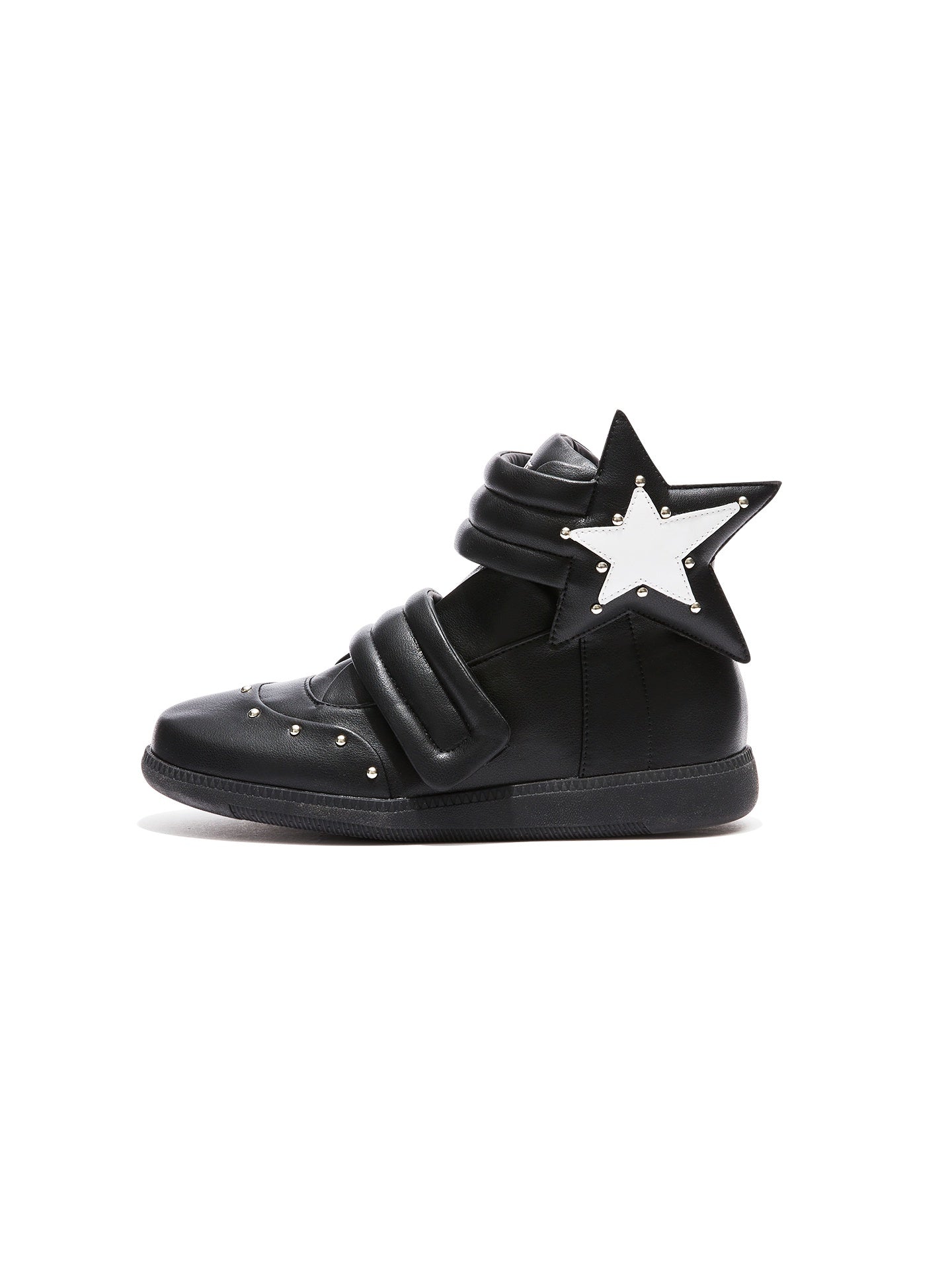 DETW_onLine_Handpainted_Star_Rivet_Velcro_High_Top_Women&