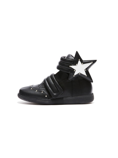DETW_onLine_Handpainted_Star_Rivet_Velcro_High_Top_Women&
