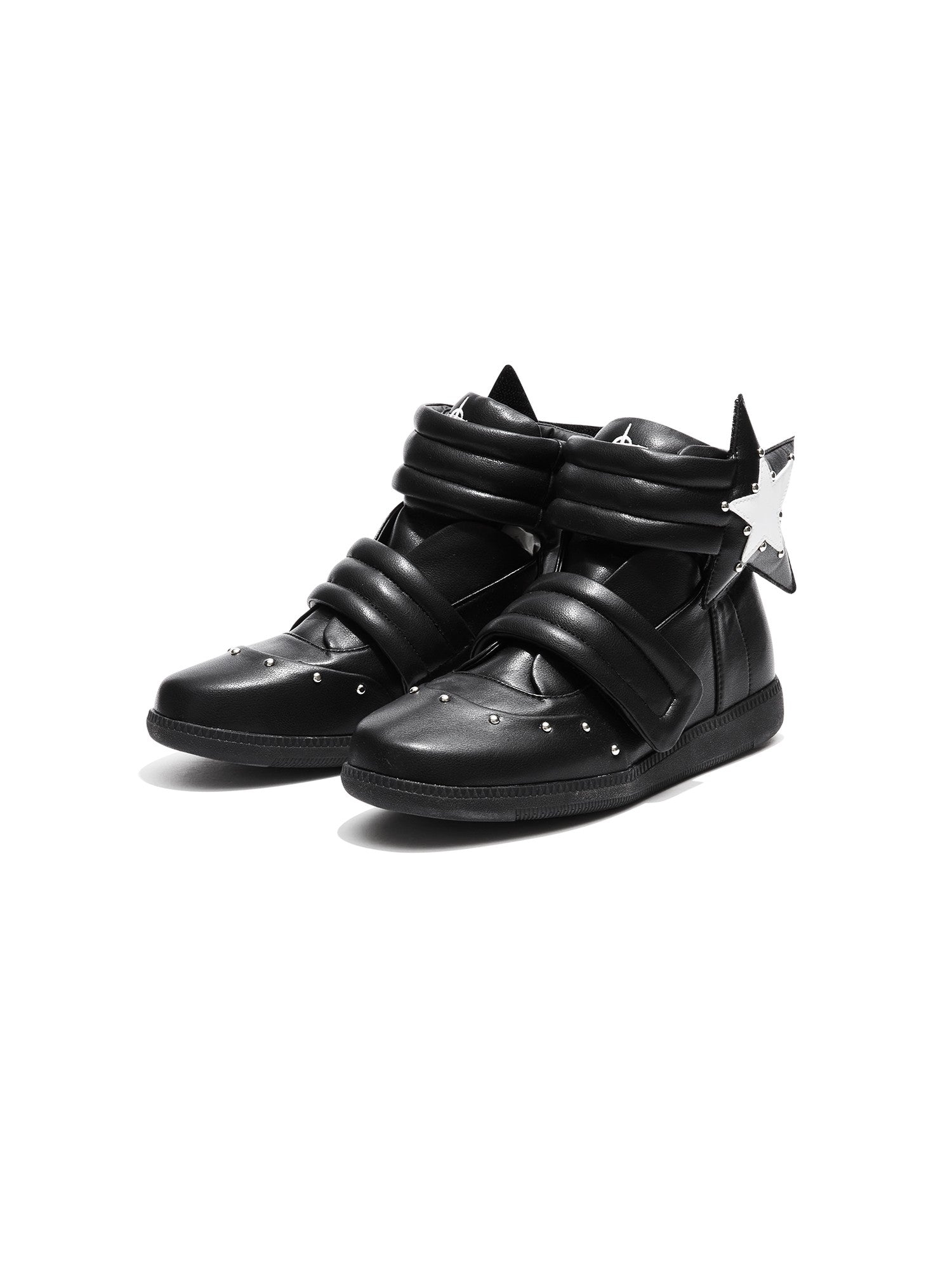 DETW onLine Handpainted Star Rivet Velcro High Top Women&