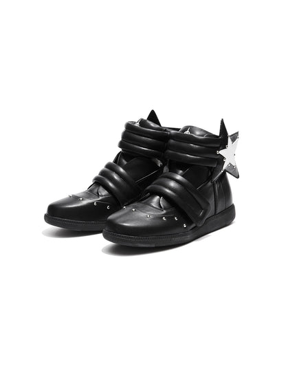 DETW onLine Handpainted Star Rivet Velcro High Top Women&