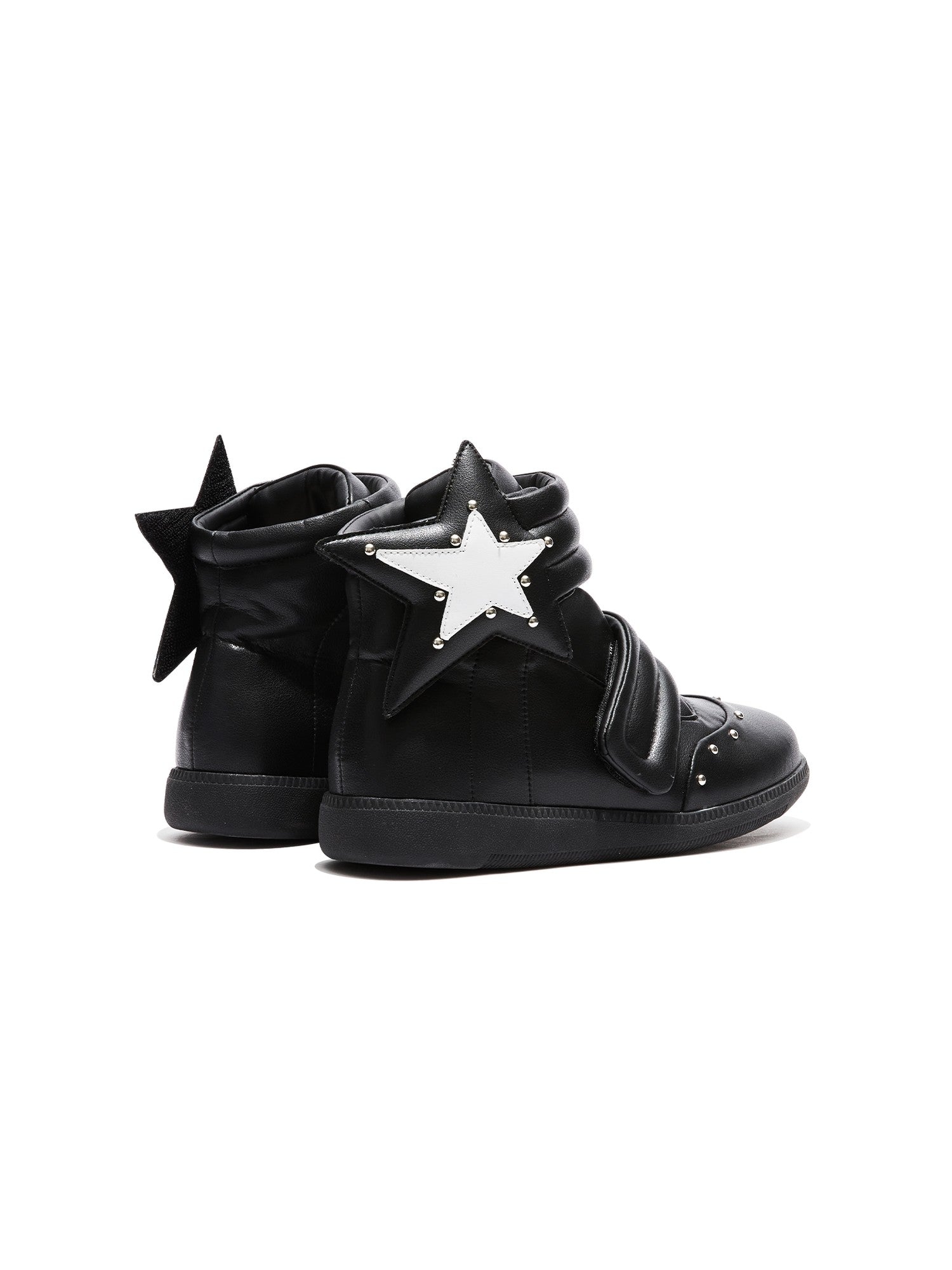 DETW onLine Handpainted Star Rivet Velcro High Top Women&