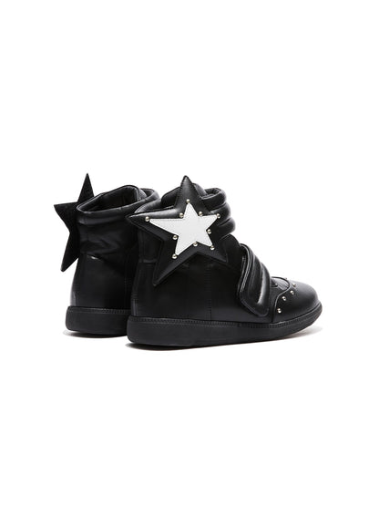 DETW onLine Handpainted Star Rivet Velcro High Top Women&